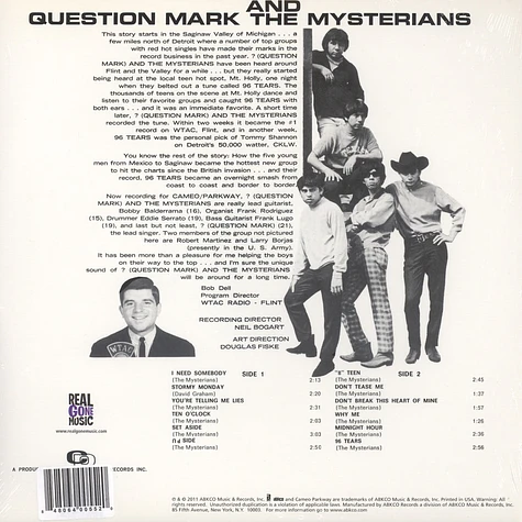 Question Mark & The Mysterians - 96 Tears Orange Vinyl Edition