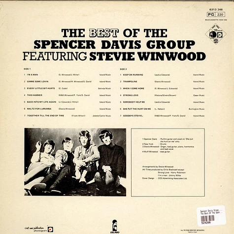 The Spencer Davis Group - The Best Of The Spencer Davis Group Featuring Stevie Winwood