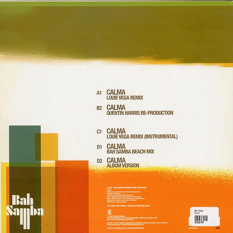 Bah Samba Featuring Isabel Fructuoso - Calma