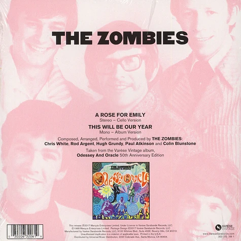 The Zombies - A Rose For Emily / This Will Be Our Year