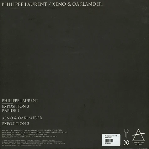 Philippe Laurent / Xeno And Oaklander - Exposition 3
