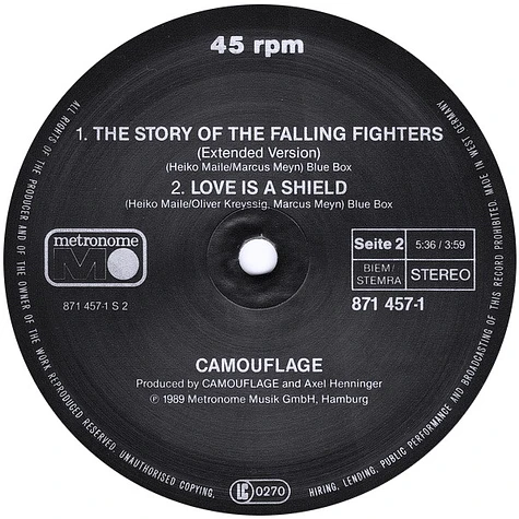 Camouflage - Love Is A Shield