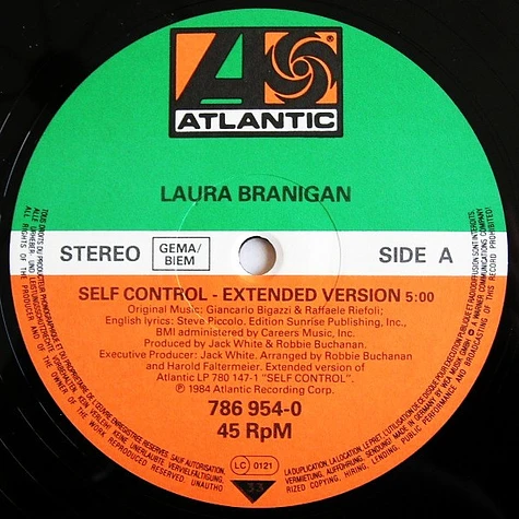 Laura Branigan - Self Control (Extended Version)