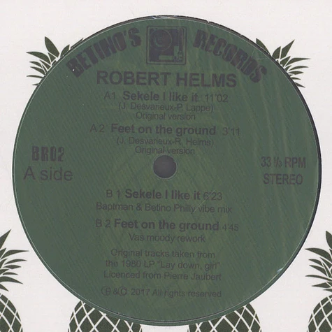 Robert Helms - Sekele I Like It / Feet On The Ground
