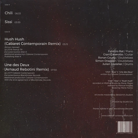 Cabaret Contemporain - Satellite EP Arnaud Rebotini Remix