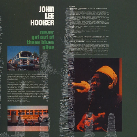 John Lee Hooker - Never Get Out Of These Blues Alive