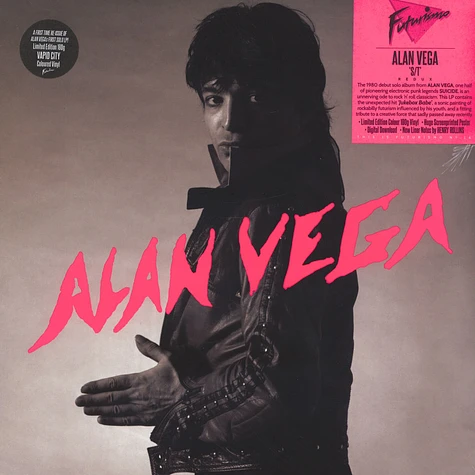 Alan Vega of Suicide - Alan Vega Orange Vinyl Edition