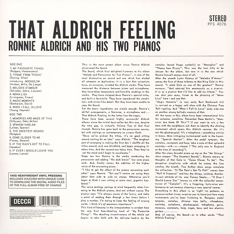 Ronnie Aldrich - That Aldrich Feeling