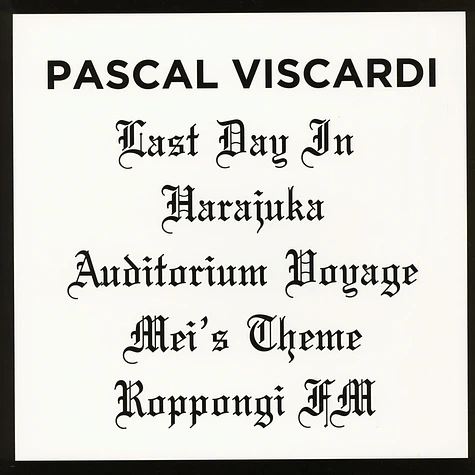 Pascal Viscardi - Last Day In Harajuku