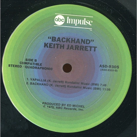 Keith Jarrett - Backhand