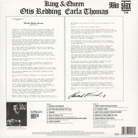 Otis Redding / Carla Thomas - King & Queen 50th Anniversary Edition