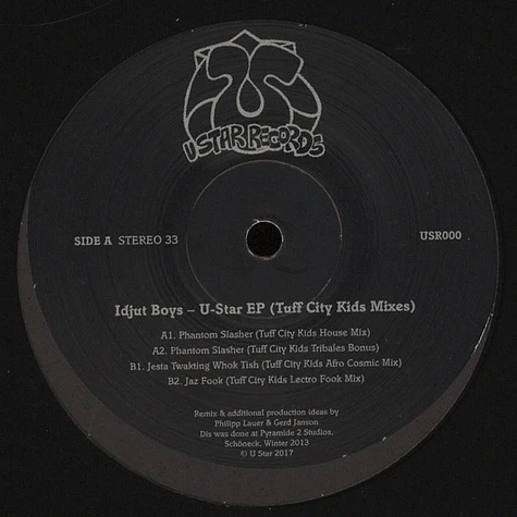 Idjut Boys - U-Star Ep Tuff City Kids Remixes