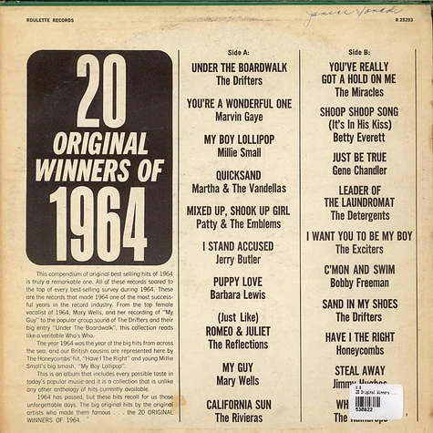 V.A. - 20 Original Winners Of 1964