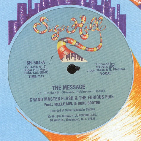  Grandmaster Flash & The Furious Five: The Message LP