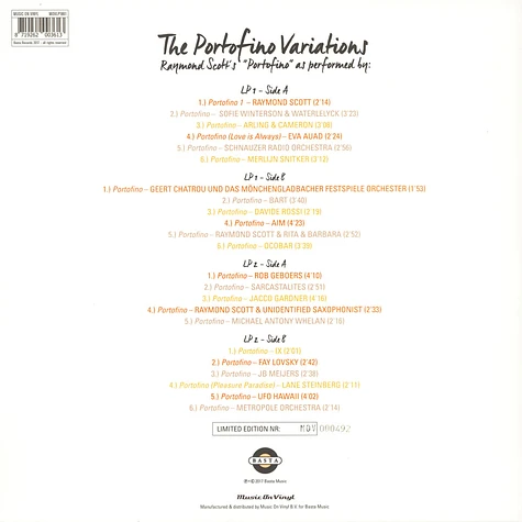 Raymond Scott - The Portofino Variations Gold Vinyl Edition