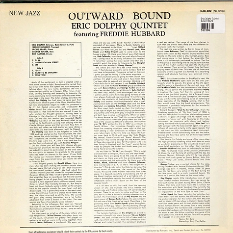 Eric Dolphy Quintet - Outward Bound