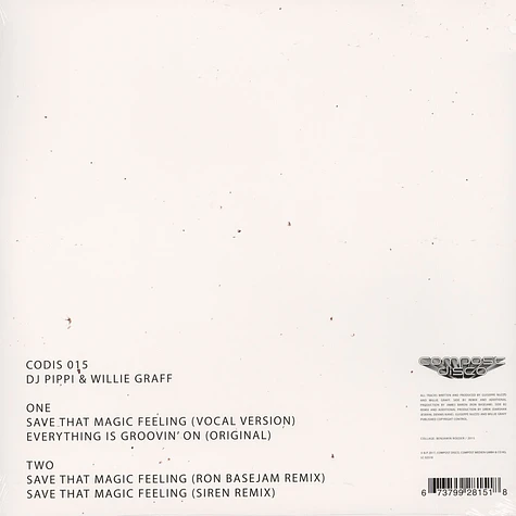DJ Pippi & Willie Graff - Save That Magic Feeling Ron Basejam & Siren Remix