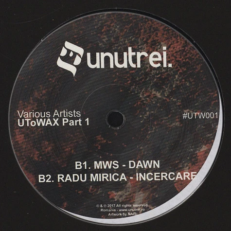 Core, MWS & Radu Mirica - Utowax Part 1 EP