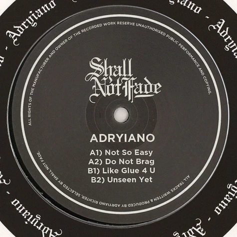 Adryiano - Not So Easy EP