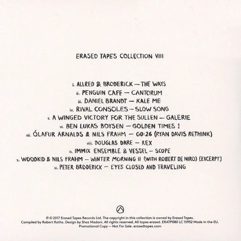 V.A. - Erased Tapes Collection VIII