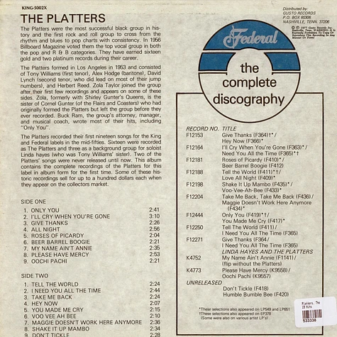 The Platters - The Platters 19 Hits