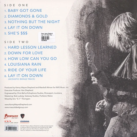 Kenny Wayne Shepherd - Lay It On Down Blue Vinyl Edition
