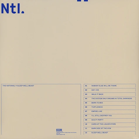 The National - Sleep Well Beast White Vinyl Edition