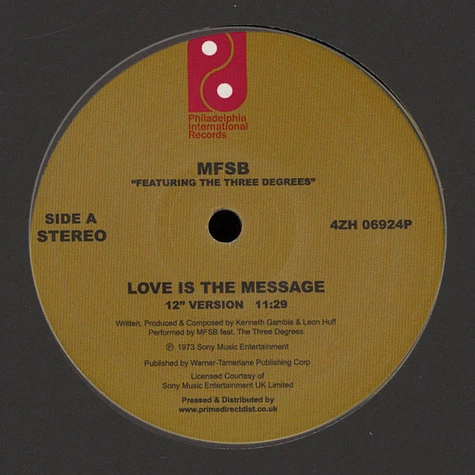 MFSB - Love Is the Message Feat. Three Degrees