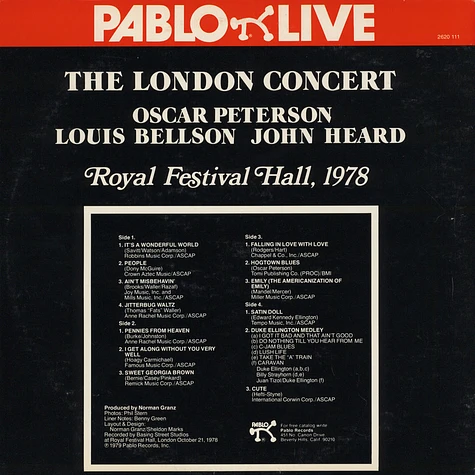 Oscar Peterson, Louis Bellson, John Heard - The London Concert