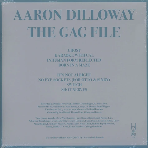Aaron Dilloway of Wolf Eyes - The Gag File