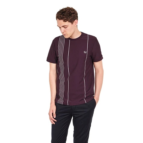 Fred Perry - Vertical Stripe Pique T-Shirt