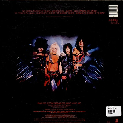 Mötley Crüe - Shout At The Devil