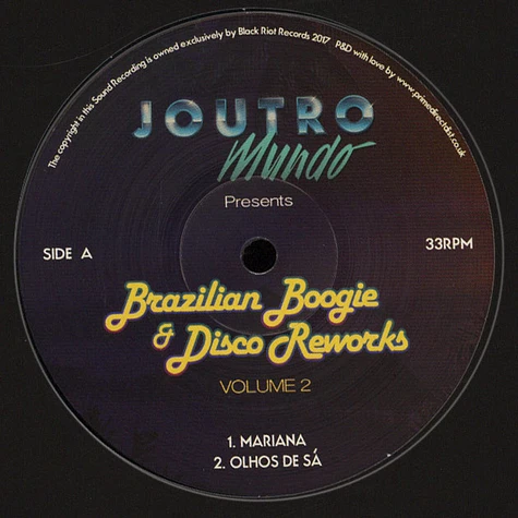 Joutro Mundo - Brazilian Boogie & Disco Volume 2