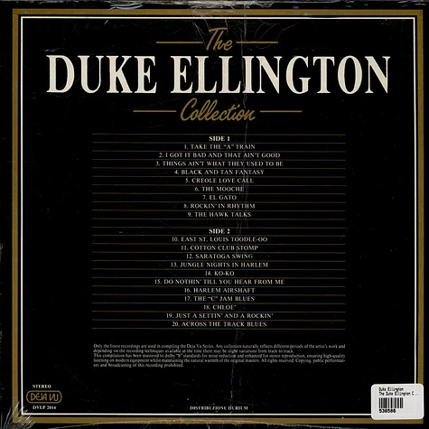 Duke Ellington - The Duke Ellington Collection - 20 Golden Greats