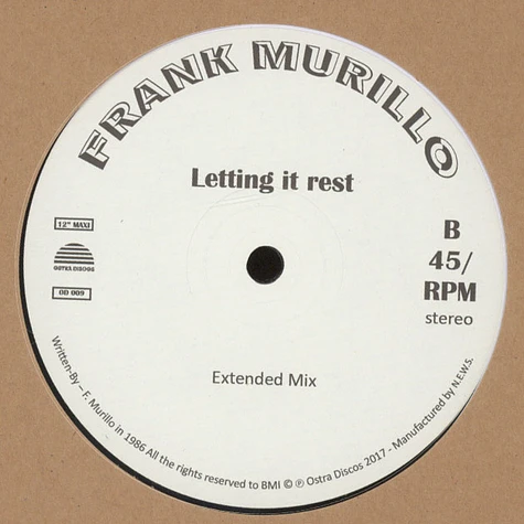 Frank Murillo - Letting It Rest