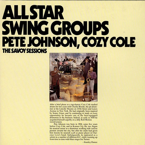 Pete Johnson, Cozy Cole - All Star Swing Groups