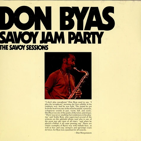 Don Byas - Savoy Jam Party