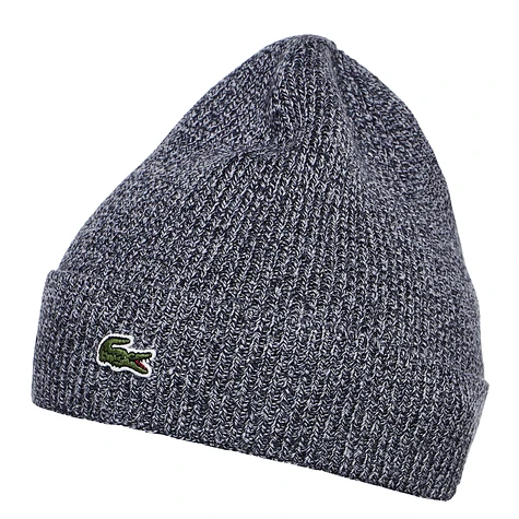 Lacoste - Half Cardigan Rib Knitted Hat