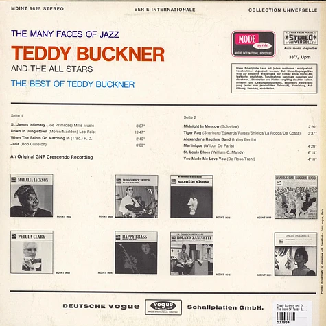 Teddy Buckner And The All Stars - The Best Of Teddy Buckner