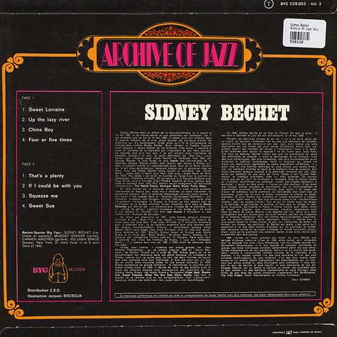 Sidney Bechet - Archive Of Jazz Volume 2 - Sidney Bechet