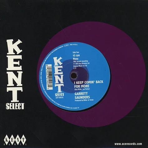 Tutti Hill / Garrett Saunders - When The Goin Gets Rough / I Keep Comin' Back For More