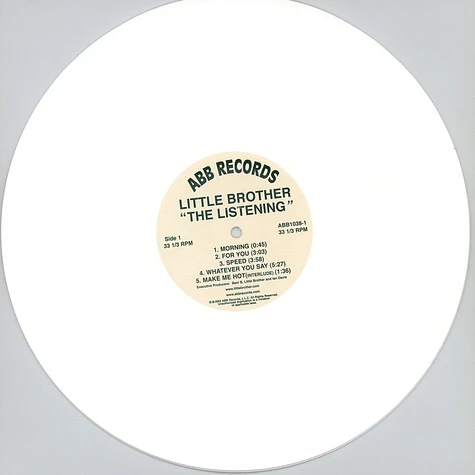 Little Brother - The Listening White Vinyl Edition