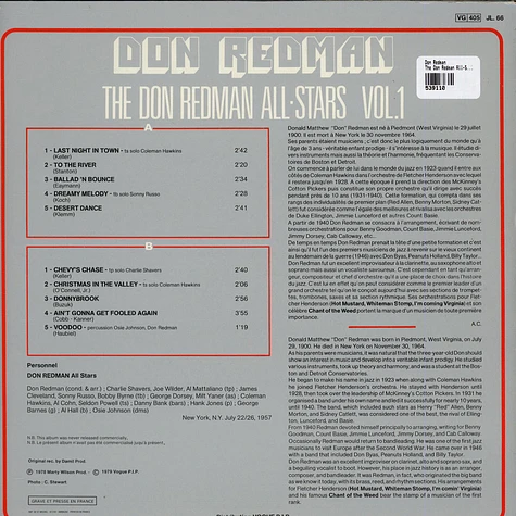 Don Redman - The Don Redman All-Stars Vol.1