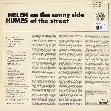 Helen Humes - On The Sunny Side Of The Street