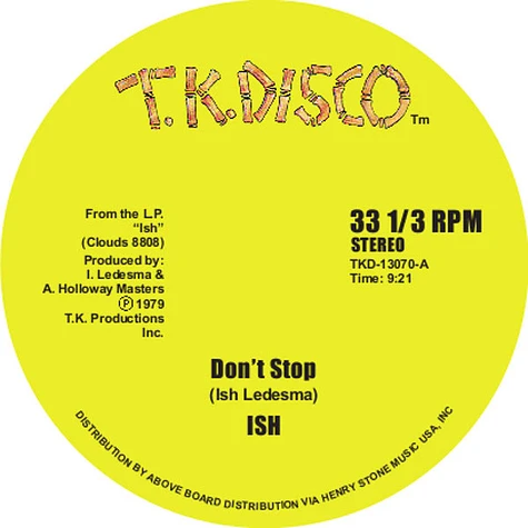 Ish / John Tropea - Don't Stop / Living In The Jungle