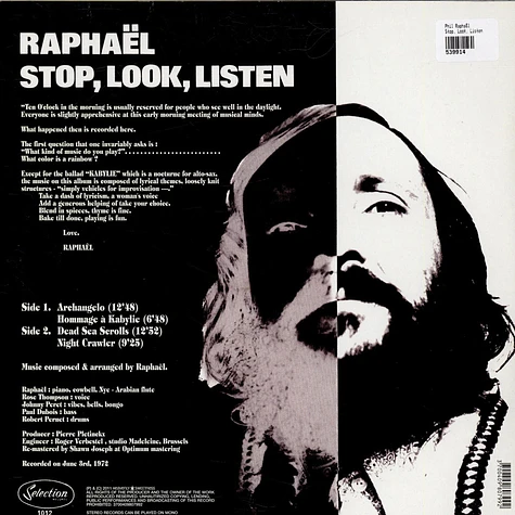 Phil Raphaël - Stop, Look, Listen