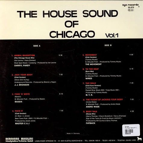 V.A. - The House Sound Of Chicago Vol. 1
