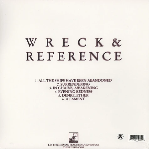 Wreck & Reference - Black Cassette