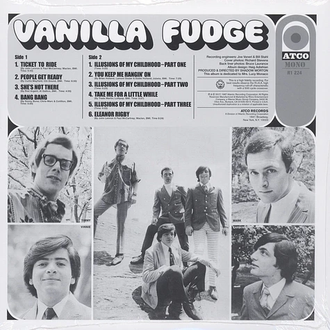 Vanilla Fudge - Vanilla Fudge White Vinyl Summer Of Love Edition