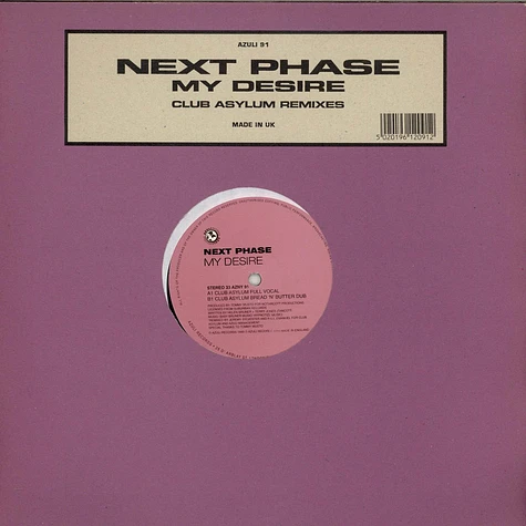 Next Phase - My Desire (Club Asylum Mixes)